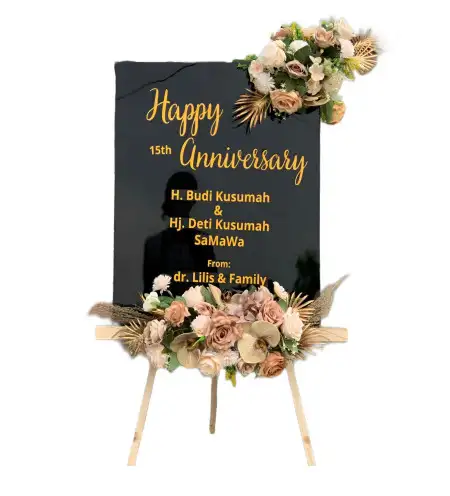 Papan Bunga Akrilik Temas