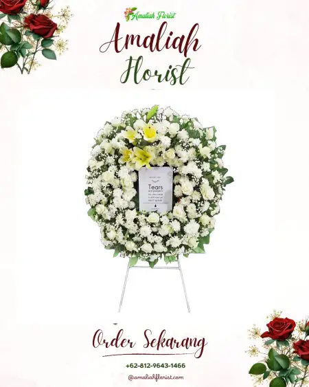 Krans Bunga Duka Temas